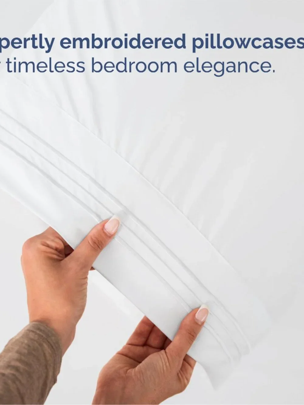 Queen Size 4 Piece Sheet Set White Oeko-Tex Deep Pockets Easy-Fit Wrinkle Free